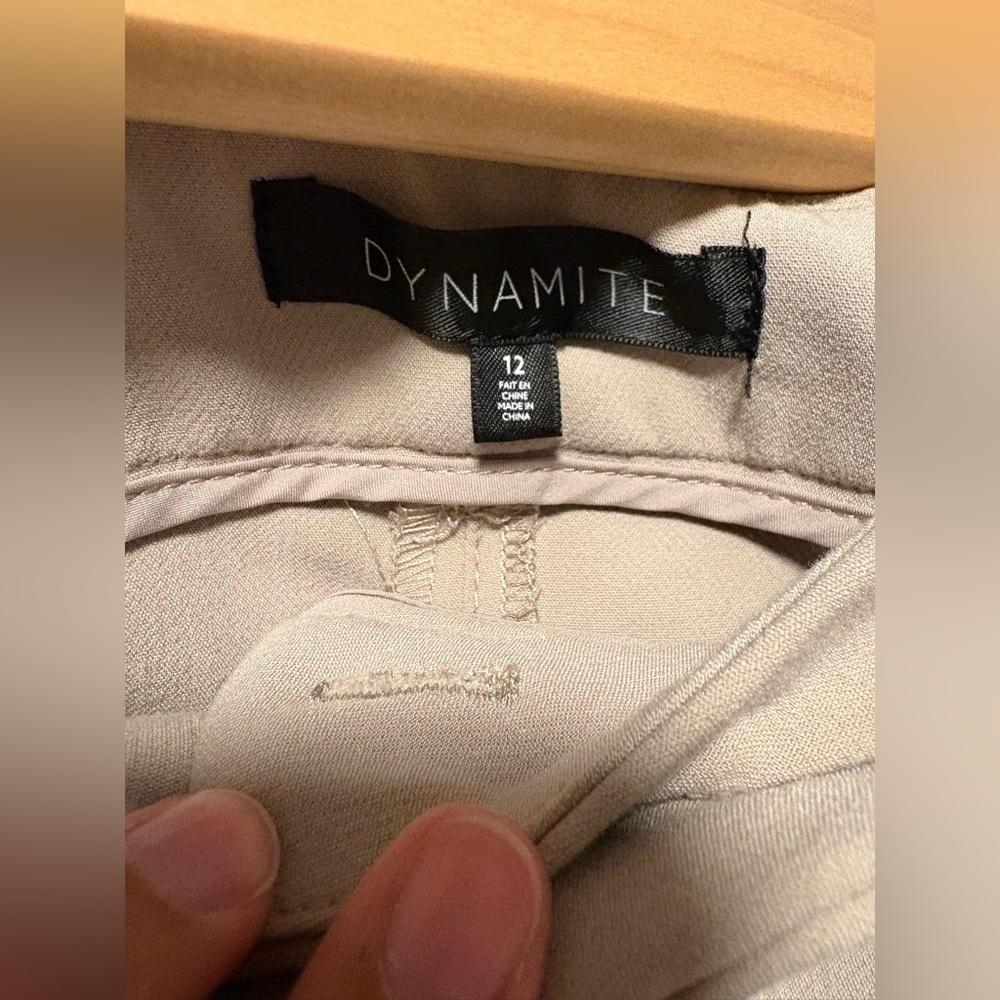 Dynamite Elegant Tan Women's Cuffed Trousers in size 12 - Picture 10 of 12